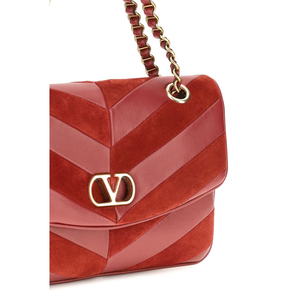 Valentino Garavani Multicolor Suede Leather Shoulder Bag Valentino Garavani Xosier