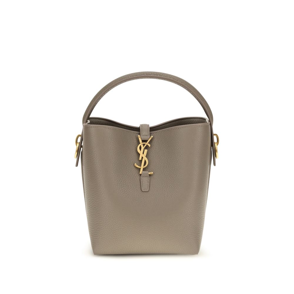 Saint Laurent Beige Calf Leather Bos Taurus Backet Bag Saint Laurent Xosier