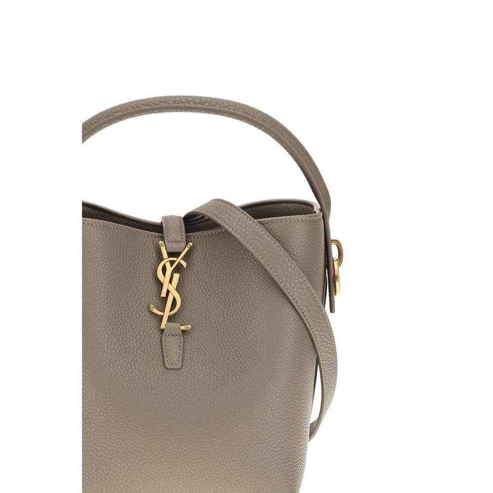 Saint Laurent Beige Calf Leather Bos Taurus Backet Bag Saint Laurent Xosier