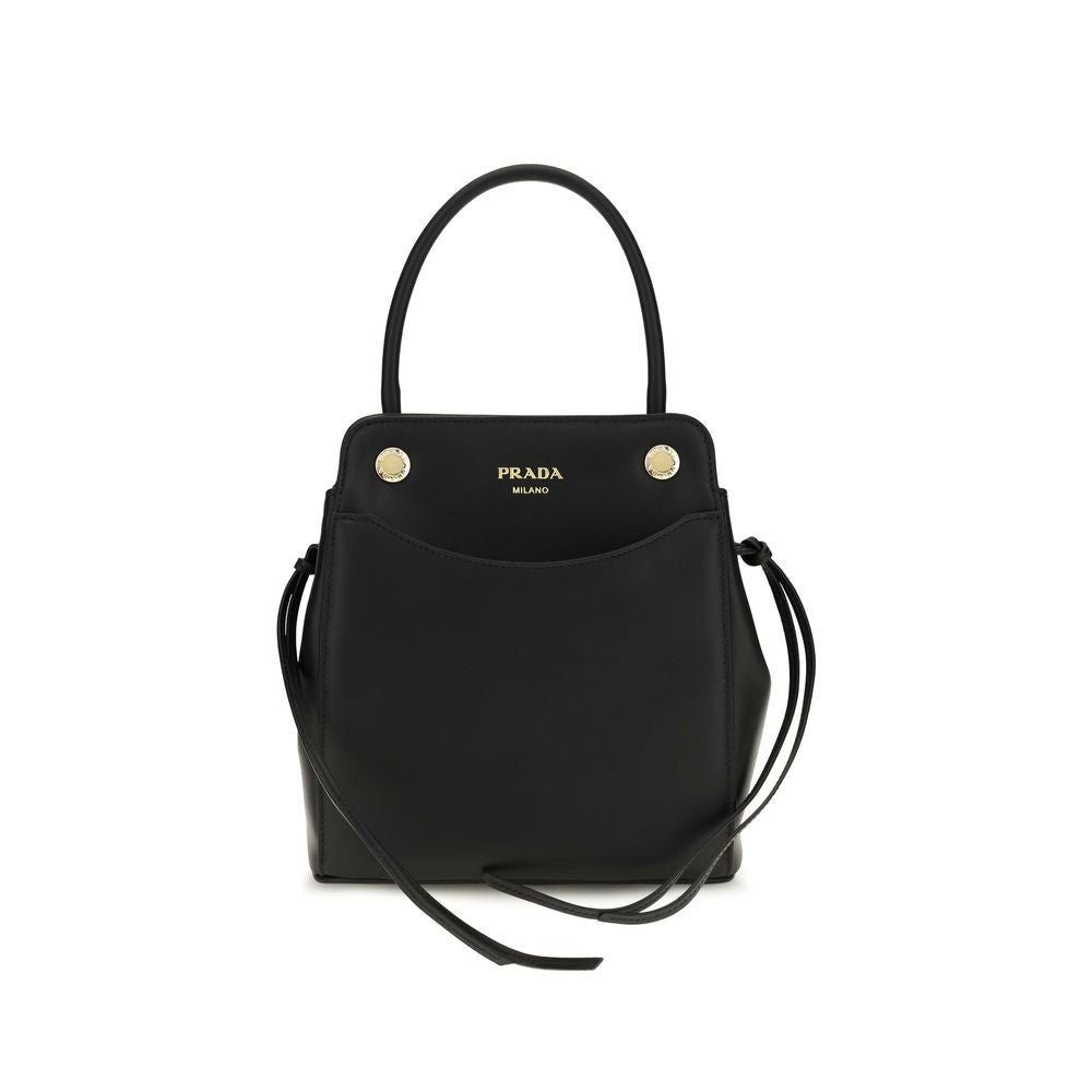 Prada Black Calf Leather Bos Taurus Shoulder Bag Prada Xosier