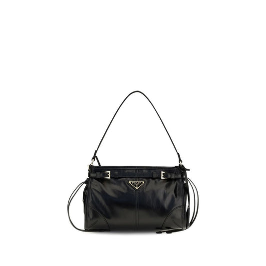 Prada Black Calf Leather Bos Taurus Handbag Prada Xosier