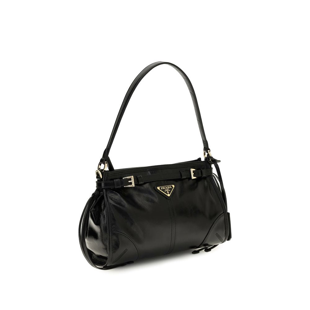 Prada Black Calf Leather Bos Taurus Handbag Prada Xosier