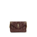 Saint Laurent Bordeaux Lamb Leather Shoulder Bag Saint Laurent Xosier