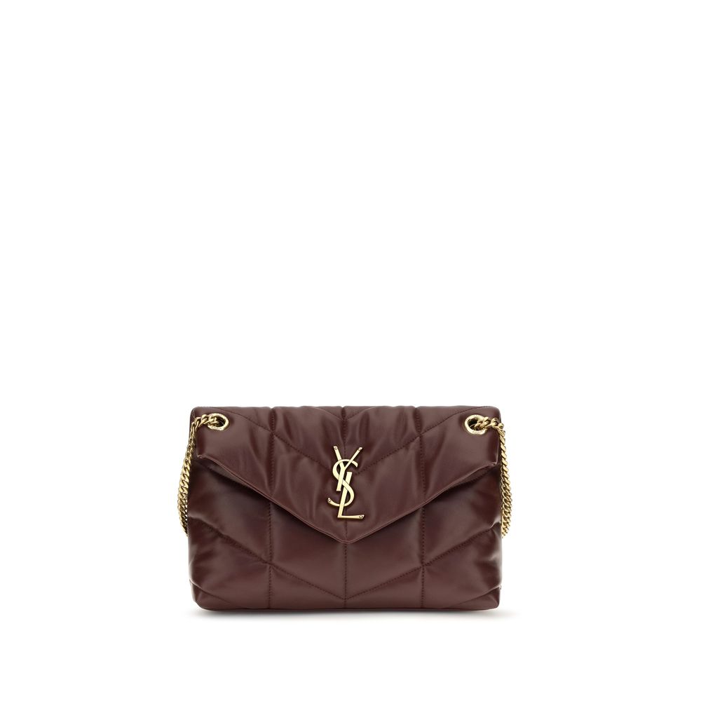 Saint Laurent Bordeaux Lamb Leather Shoulder Bag Saint Laurent Xosier