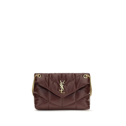 Saint Laurent Bordeaux Lamb Leather Shoulder Bag Saint Laurent Xosier