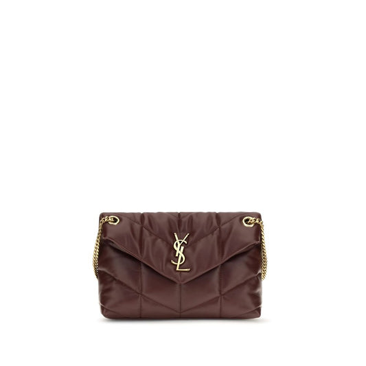 Saint Laurent Bordeaux Lamb Leather Shoulder Bag Saint Laurent Xosier