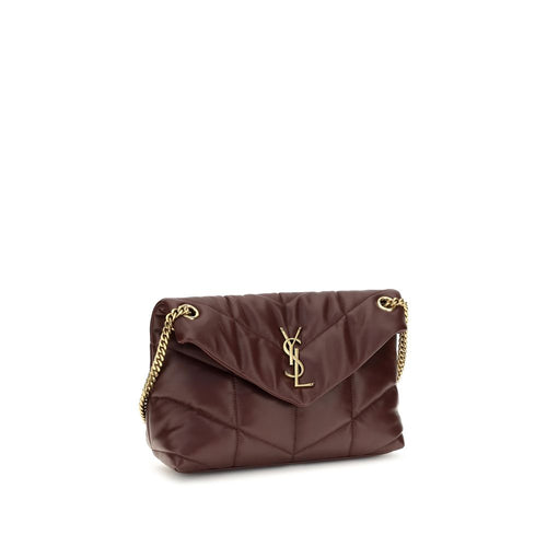 Saint Laurent Bordeaux Lamb Leather Shoulder Bag Saint Laurent Xosier