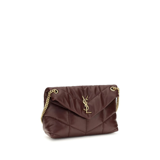 Saint Laurent Bordeaux Lamb Leather Shoulder Bag Saint Laurent Xosier