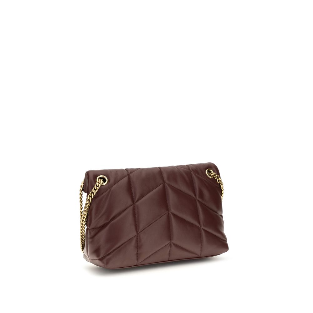 Saint Laurent Bordeaux Lamb Leather Shoulder Bag Saint Laurent Xosier