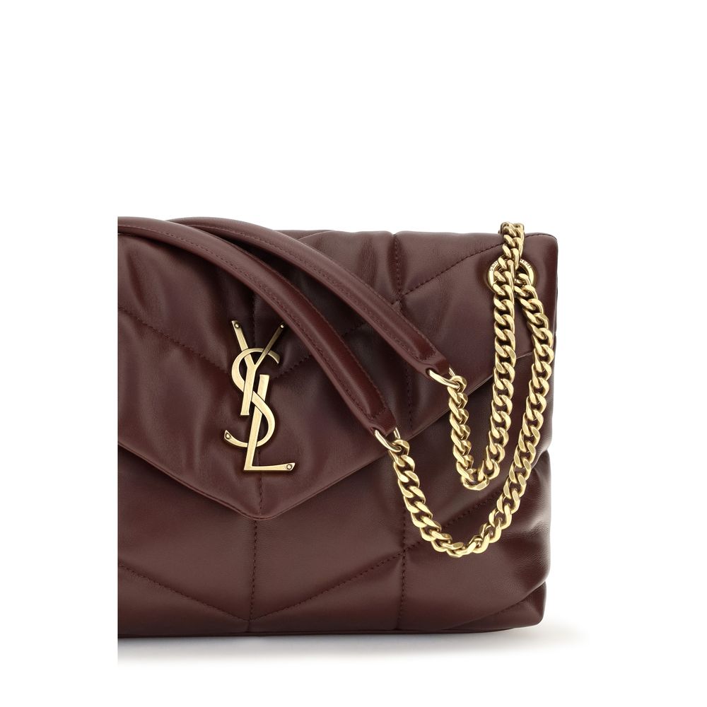 Saint Laurent Bordeaux Lamb Leather Shoulder Bag Saint Laurent Xosier