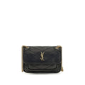 Saint Laurent Black Calf Leather Bos Taurus Shoulder Bag Saint Laurent Xosier