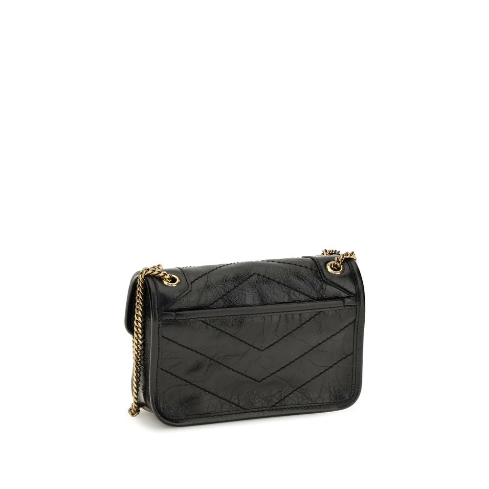 Saint Laurent Black Calf Leather Bos Taurus Shoulder Bag Saint Laurent Xosier