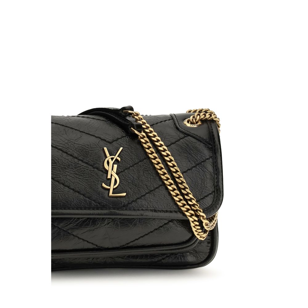 Saint Laurent Black Calf Leather Bos Taurus Shoulder Bag Saint Laurent Xosier
