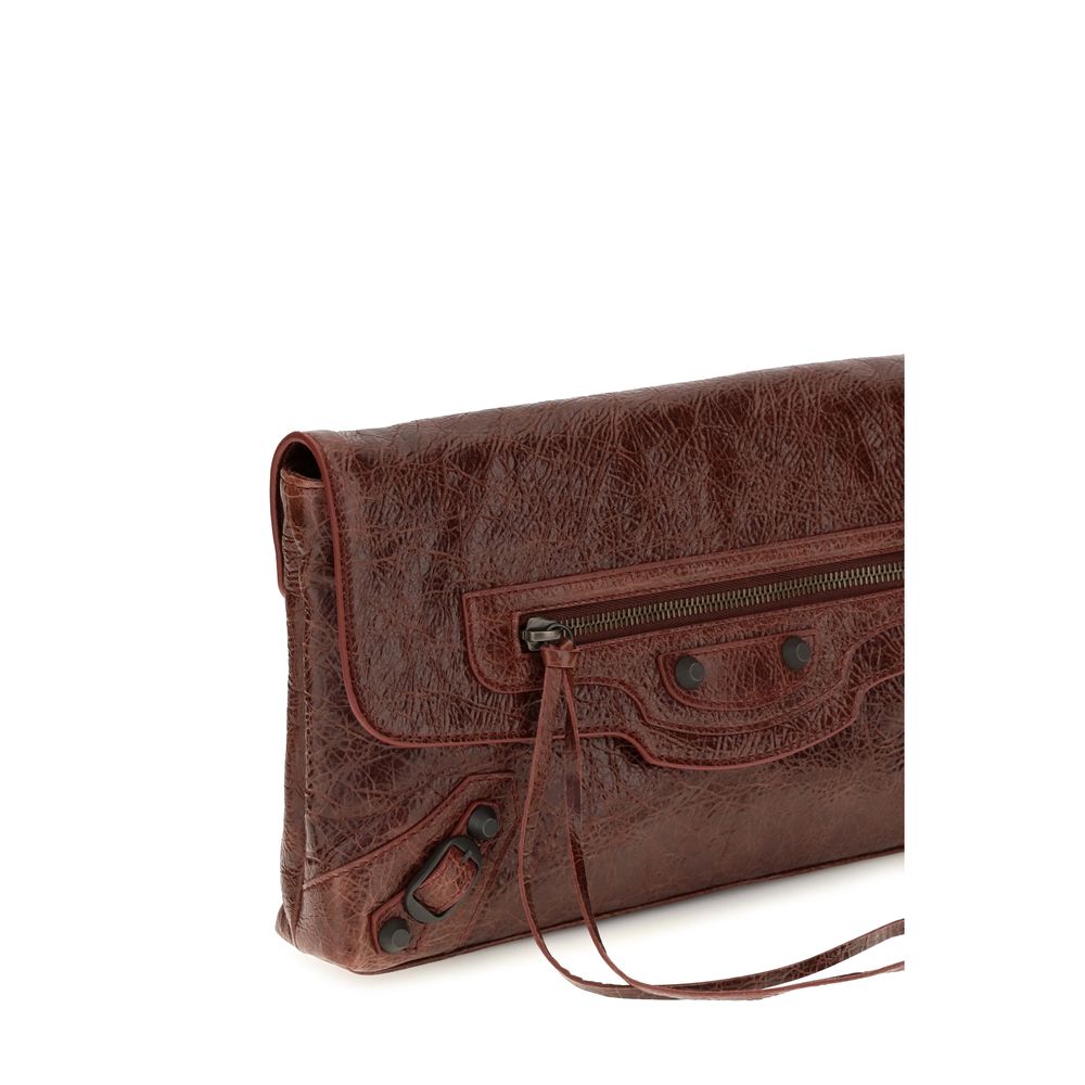 Balenciaga Bordeaux Lamb Ovis Aries Aries Clutch Bag Balenciaga Xosier