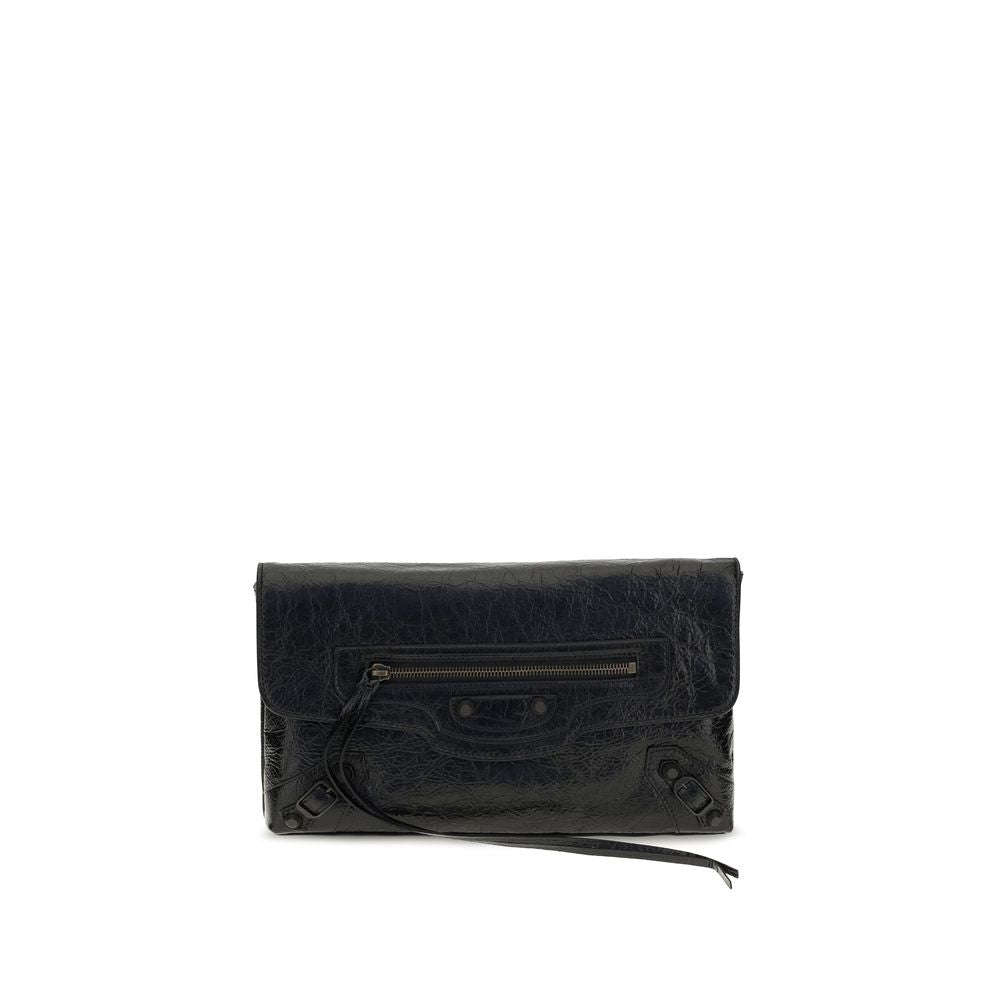 Balenciaga Black Lamb Ovis Aries Aries Clutch Bag Balenciaga Xosier