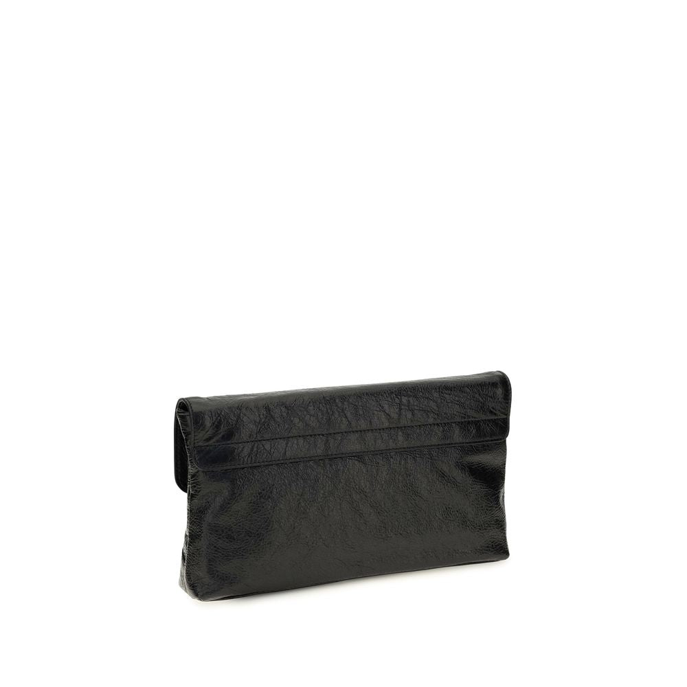 Balenciaga Black Lamb Ovis Aries Aries Clutch Bag Balenciaga Xosier