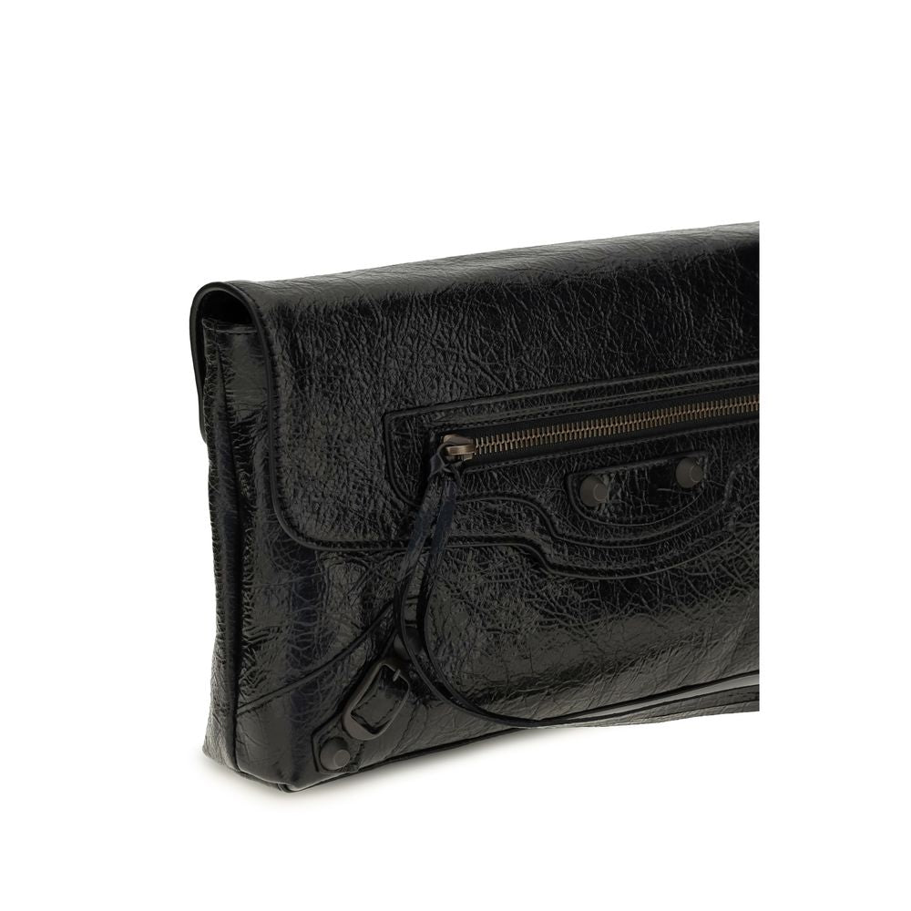 Balenciaga Black Lamb Ovis Aries Aries Clutch Bag Balenciaga Xosier