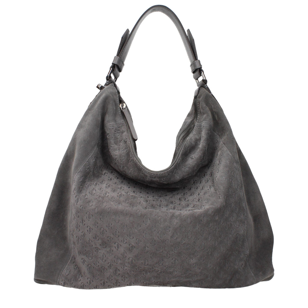 Jimmy Choo Gray Leather Shoulder Bag Jimmy Choo Xosier