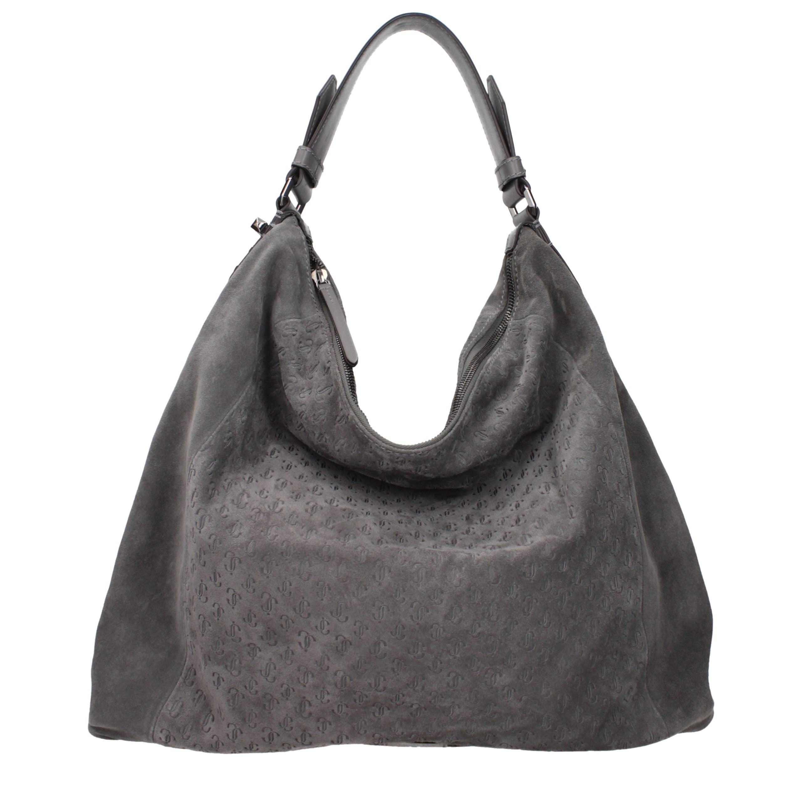Jimmy Choo Gray Leather Shoulder Bag Jimmy Choo Xosier
