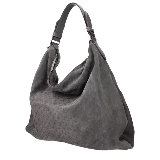 Jimmy Choo Gray Leather Shoulder Bag Jimmy Choo Xosier