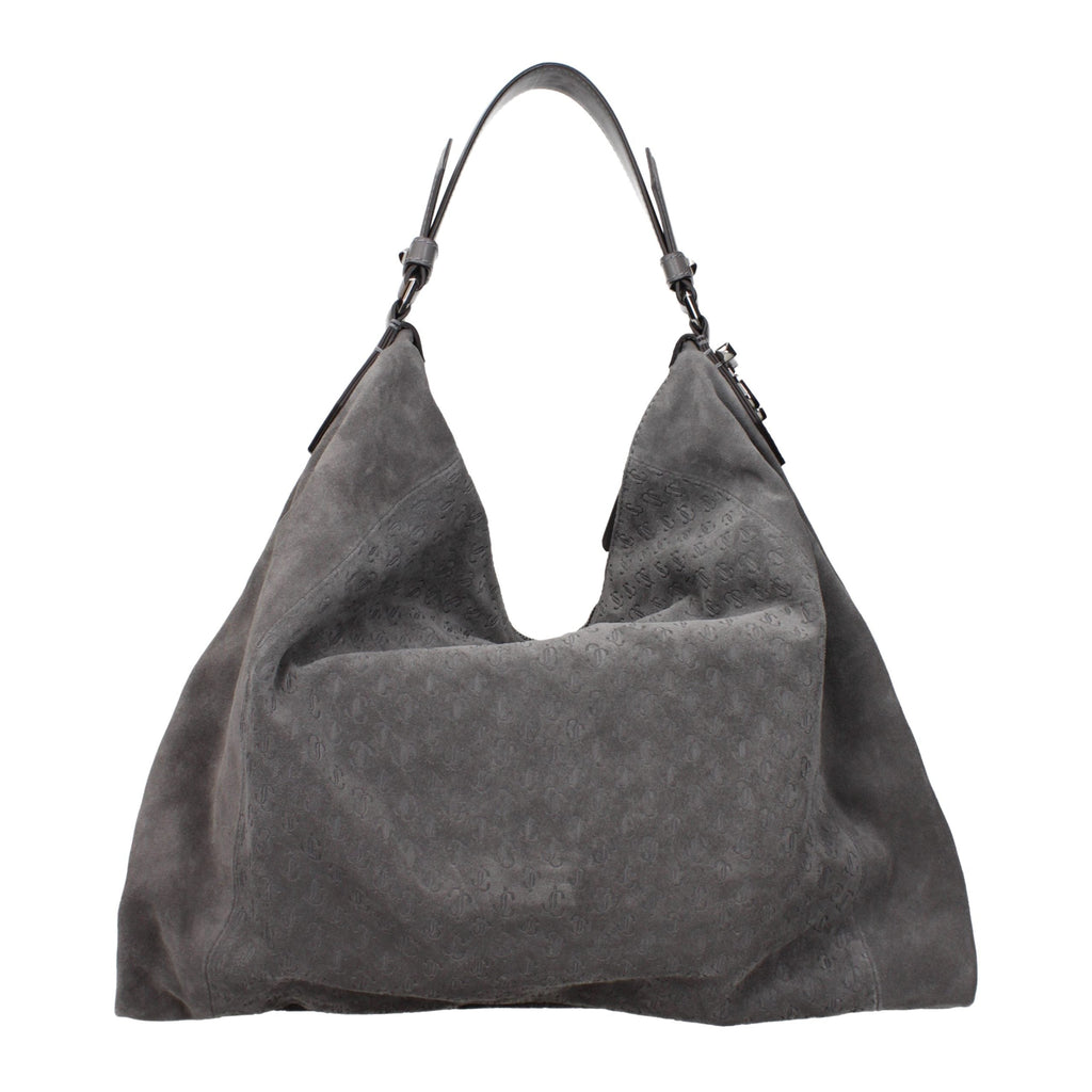 Jimmy Choo Gray Leather Shoulder Bag Jimmy Choo Xosier