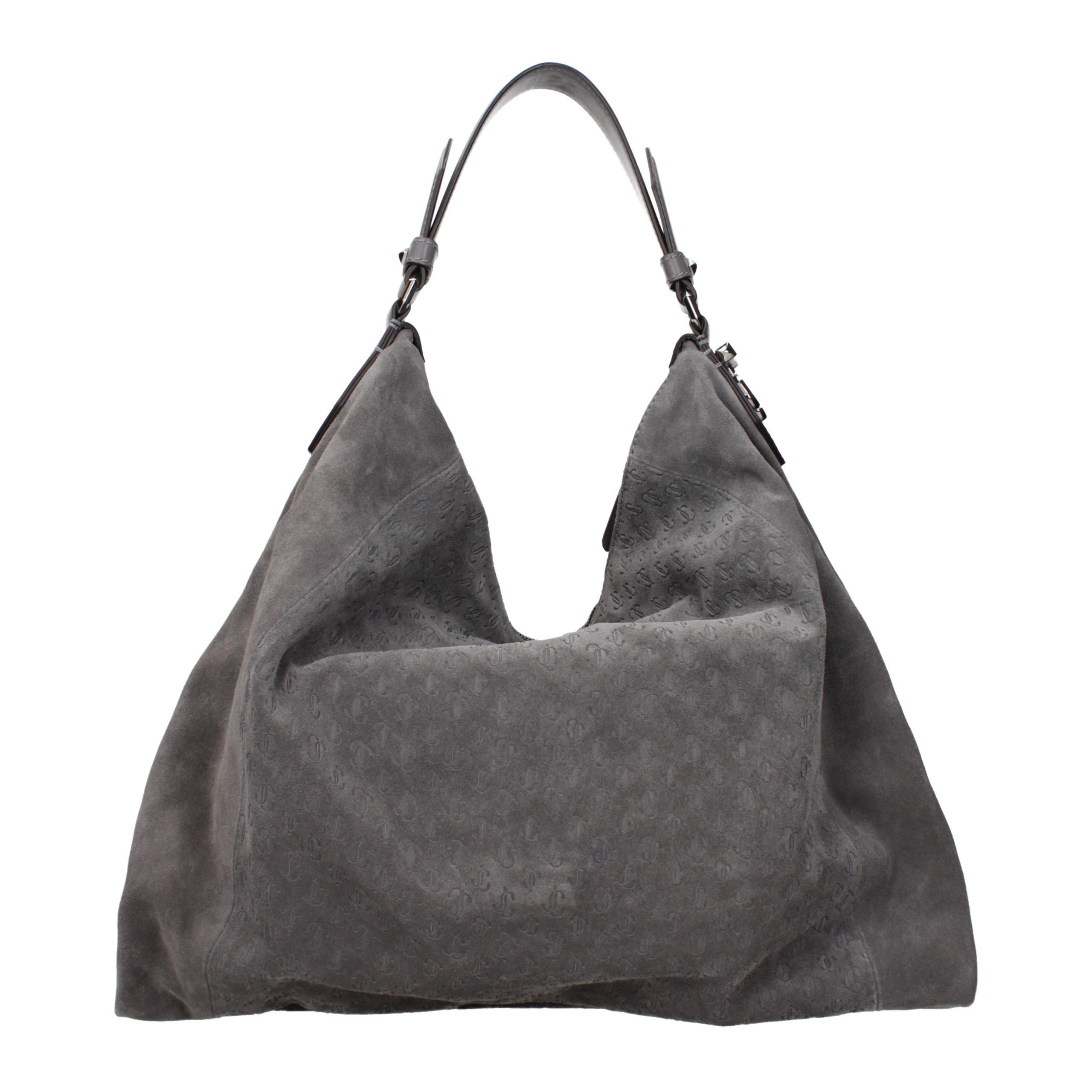 Jimmy Choo Gray Leather Shoulder Bag Jimmy Choo Xosier