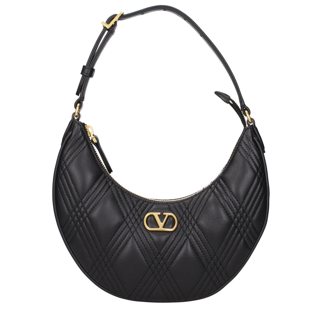 Valentino Garavani Black Leather Shoulder Bag Valentino Garavani Xosier
