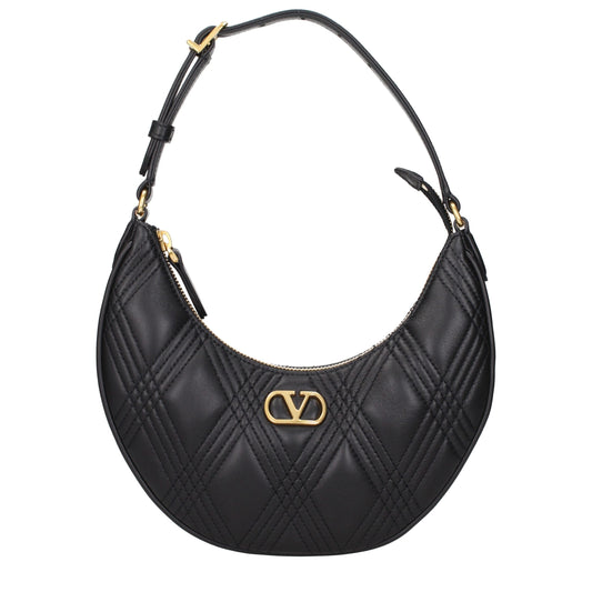 Valentino Garavani Black Leather Shoulder Bag Valentino Garavani Xosier