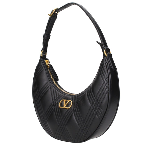 Valentino Garavani Black Leather Shoulder Bag Valentino Garavani Xosier