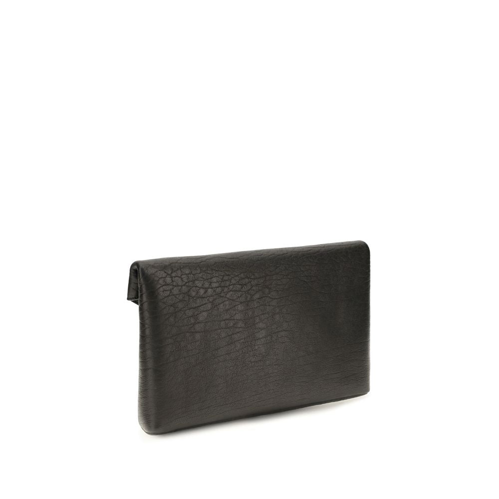 Saint Laurent Black Lamb Ovis Aries Aries Clutch Bag Saint Laurent Xosier
