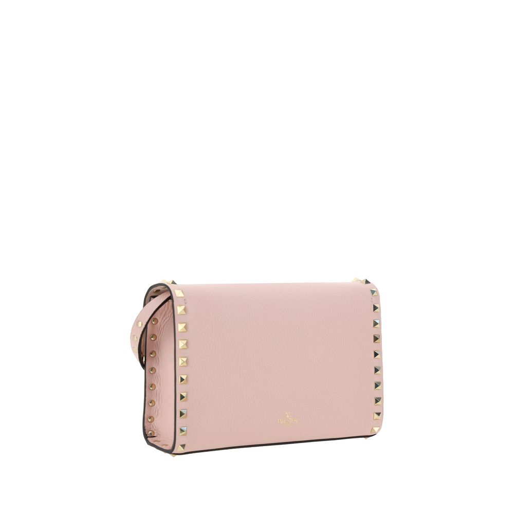 Valentino Garavani Pink Calf Leather Bos Taurus Shoulder Bag Valentino Garavani Xosier
