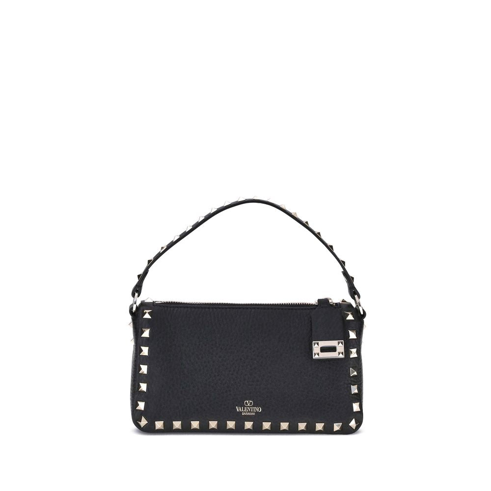 Valentino Garavani Black Calf Leather Bos Taurus Shoulder Bag Valentino Garavani Xosier