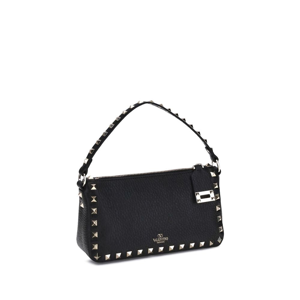 Valentino Garavani Black Calf Leather Bos Taurus Shoulder Bag Valentino Garavani Xosier