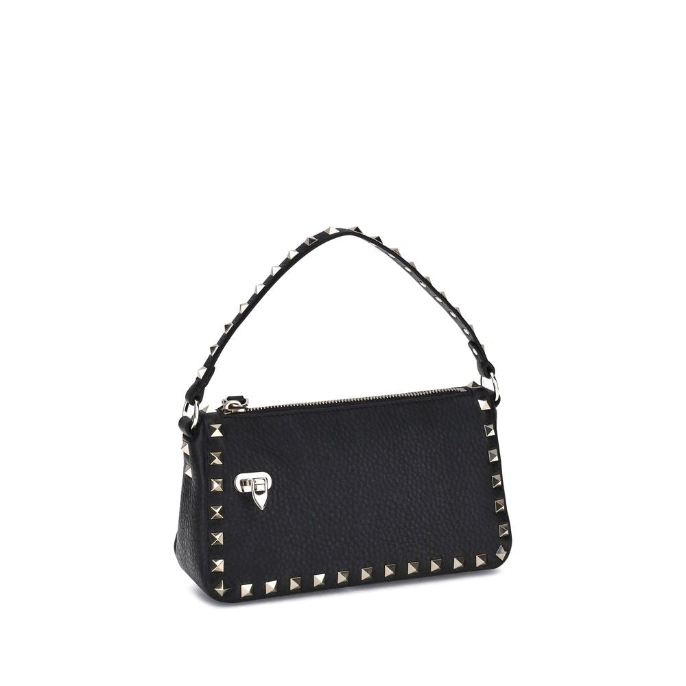 Valentino Garavani Black Calf Leather Bos Taurus Shoulder Bag Valentino Garavani Xosier