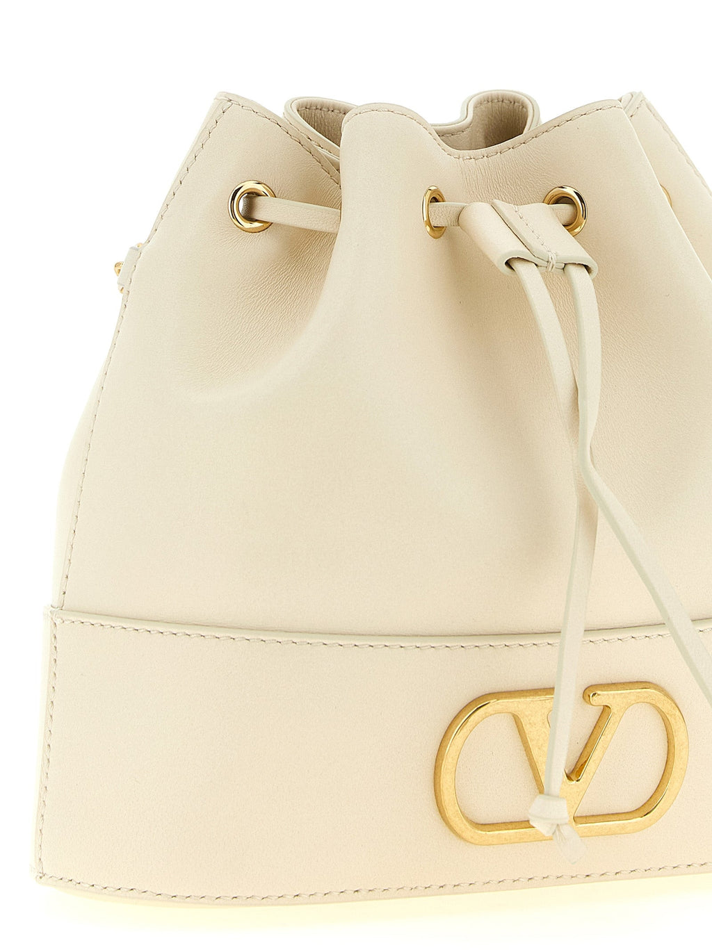 Valentino Garavani White Lamb Leather Crossbody Bag Valentino Garavani Xosier