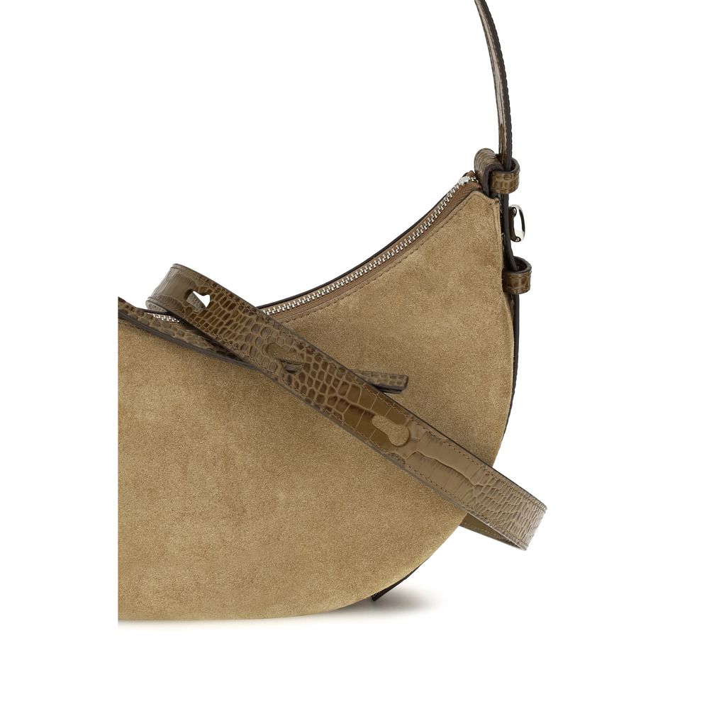 Tory Burch Beige Suede Leather Shoulder Bag Tory Burch Xosier