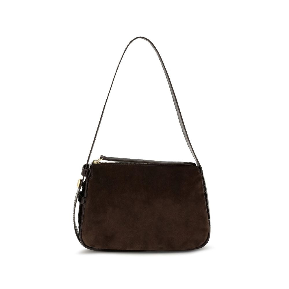 Tory Burch Brown Suede Leather Shoulder Bag Tory Burch Xosier