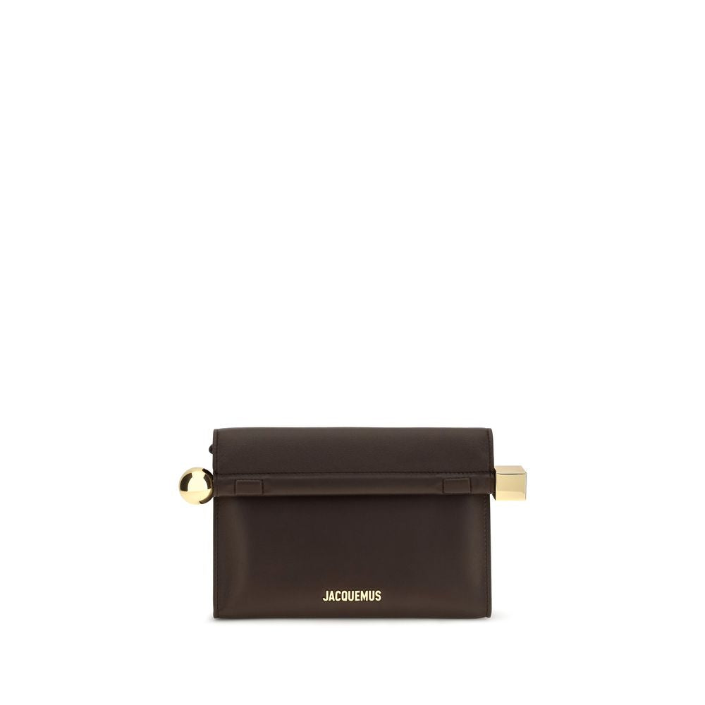Jacquemus Brown Lamb Ovis Aries Aries Clutch Bag Jacquemus Xosier