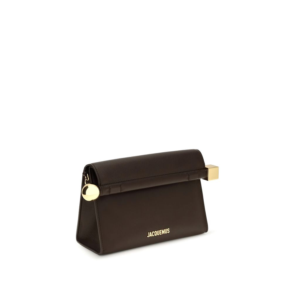 Jacquemus Brown Lamb Ovis Aries Aries Clutch Bag Jacquemus Xosier