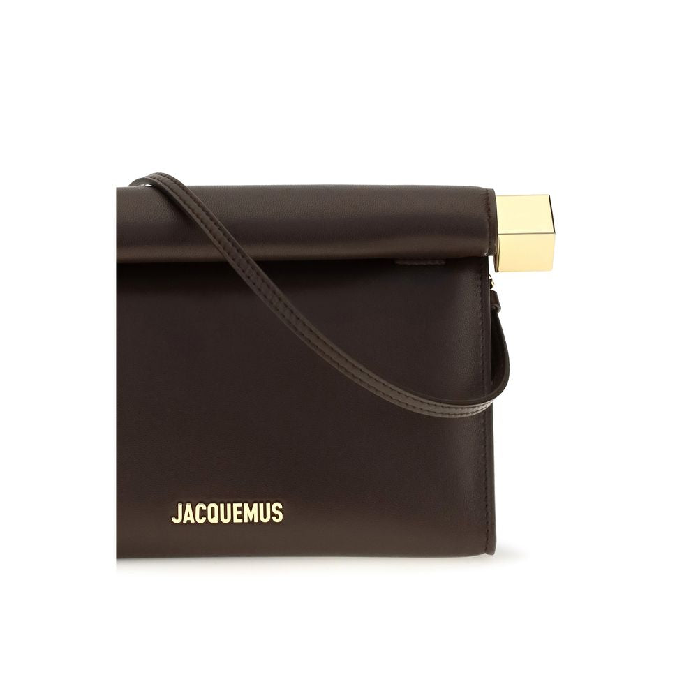 Jacquemus Brown Lamb Ovis Aries Aries Clutch Bag Jacquemus Xosier