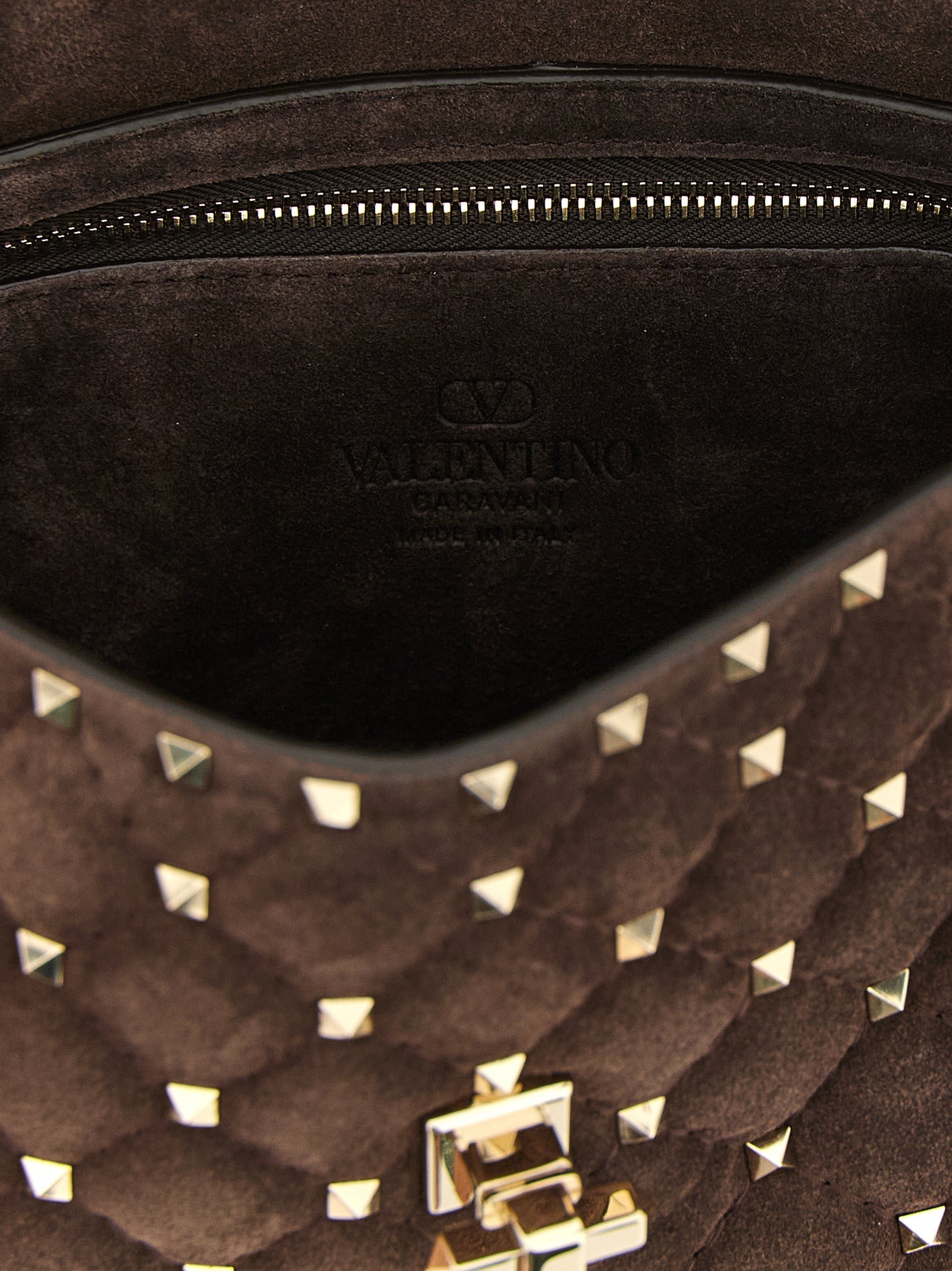 Valentino Garavani Brown Calfskin Crossbody Bag Valentino Garavani Xosier