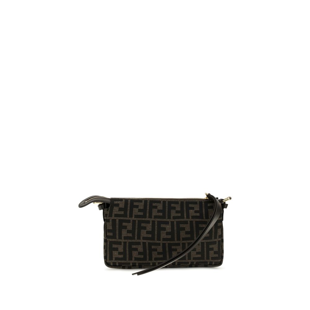 Fendi Brown Polyester Shoulder Bag Fendi Xosier