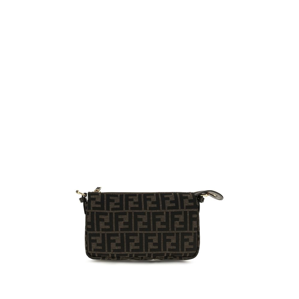 Fendi Brown Polyester Shoulder Bag Fendi Xosier