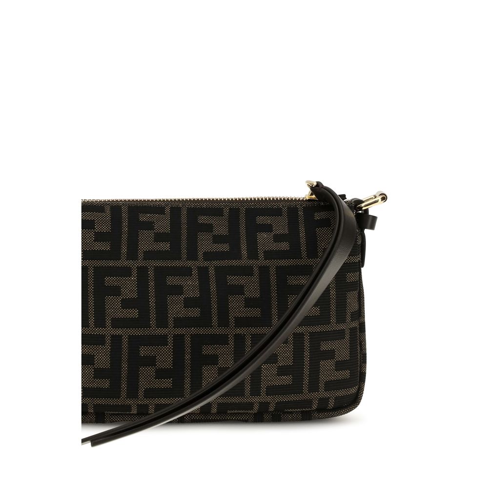 Fendi Brown Polyester Shoulder Bag Fendi Xosier