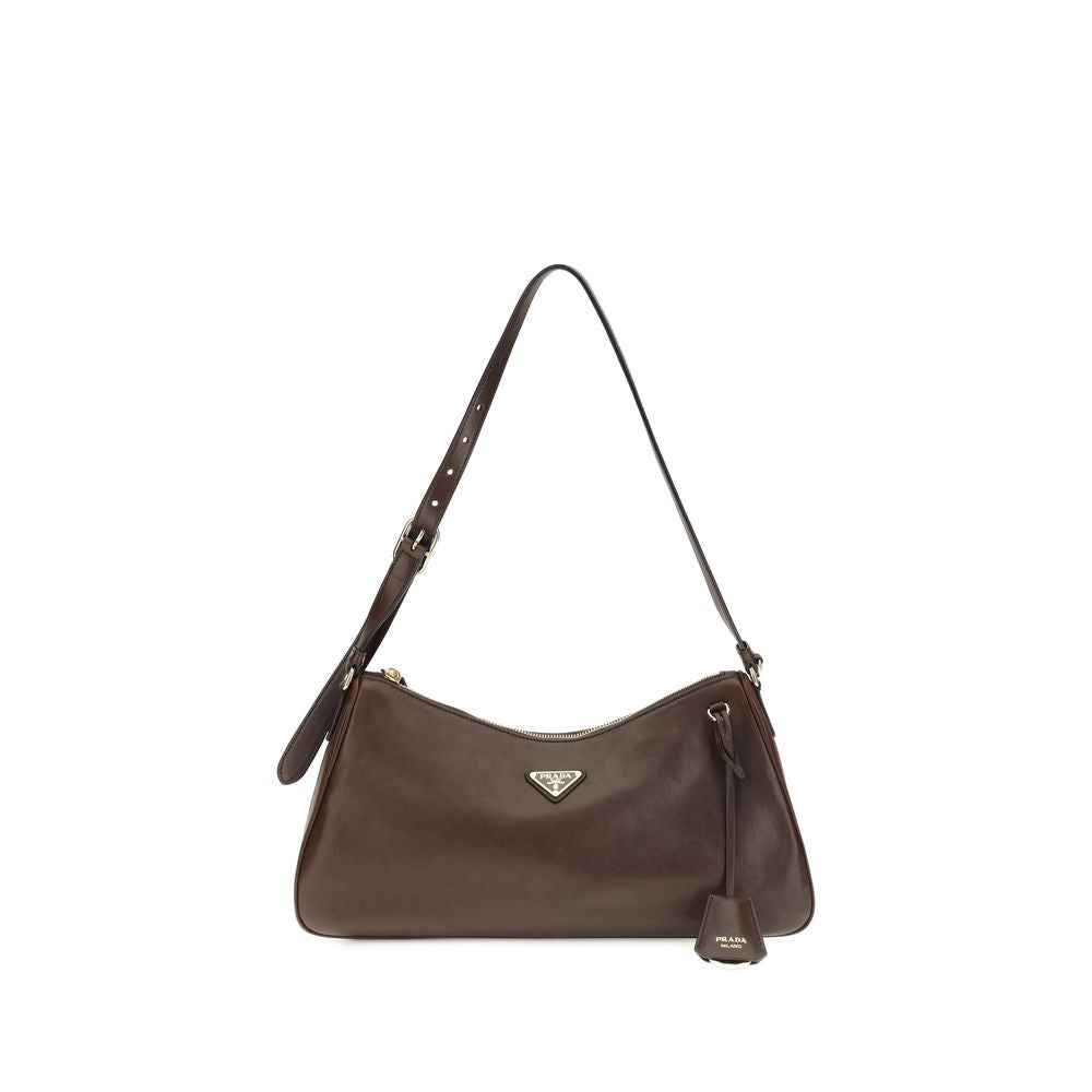 Prada Brown Calf Leather Bos Taurus Shoulder Bag Prada Xosier
