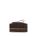 Valentino Garavani Brown Suede Leather Handbag Valentino Garavani Xosier