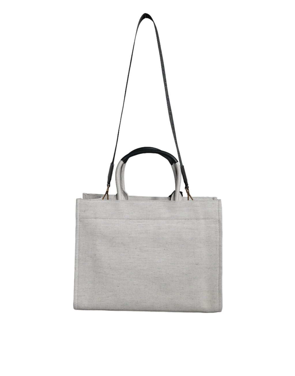 Versace White Top Handle Canvas Leather Logo Crossbody Tote Bag Versace Xosier