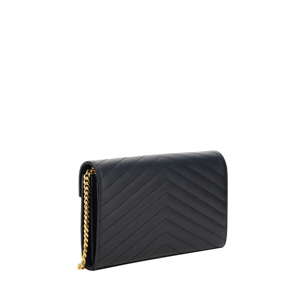 Saint Laurent Black Calf Leather Bos Taurus Shoulder Bag Saint Laurent Xosier