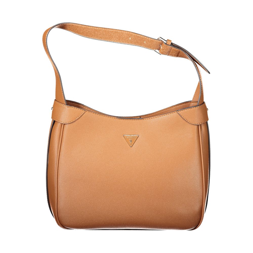 Guess Jeans Braune Polyurethan Damenhandtasche