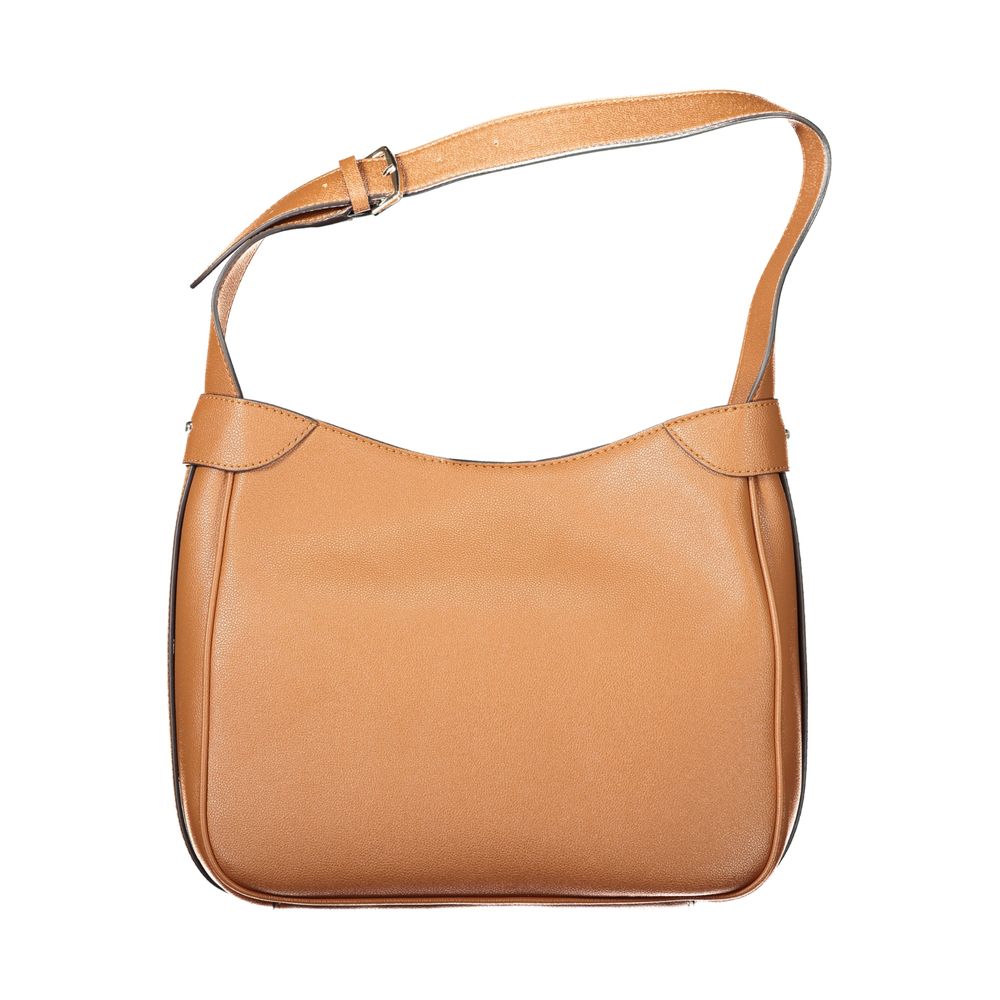 Guess Jeans Braune Polyurethan Damenhandtasche